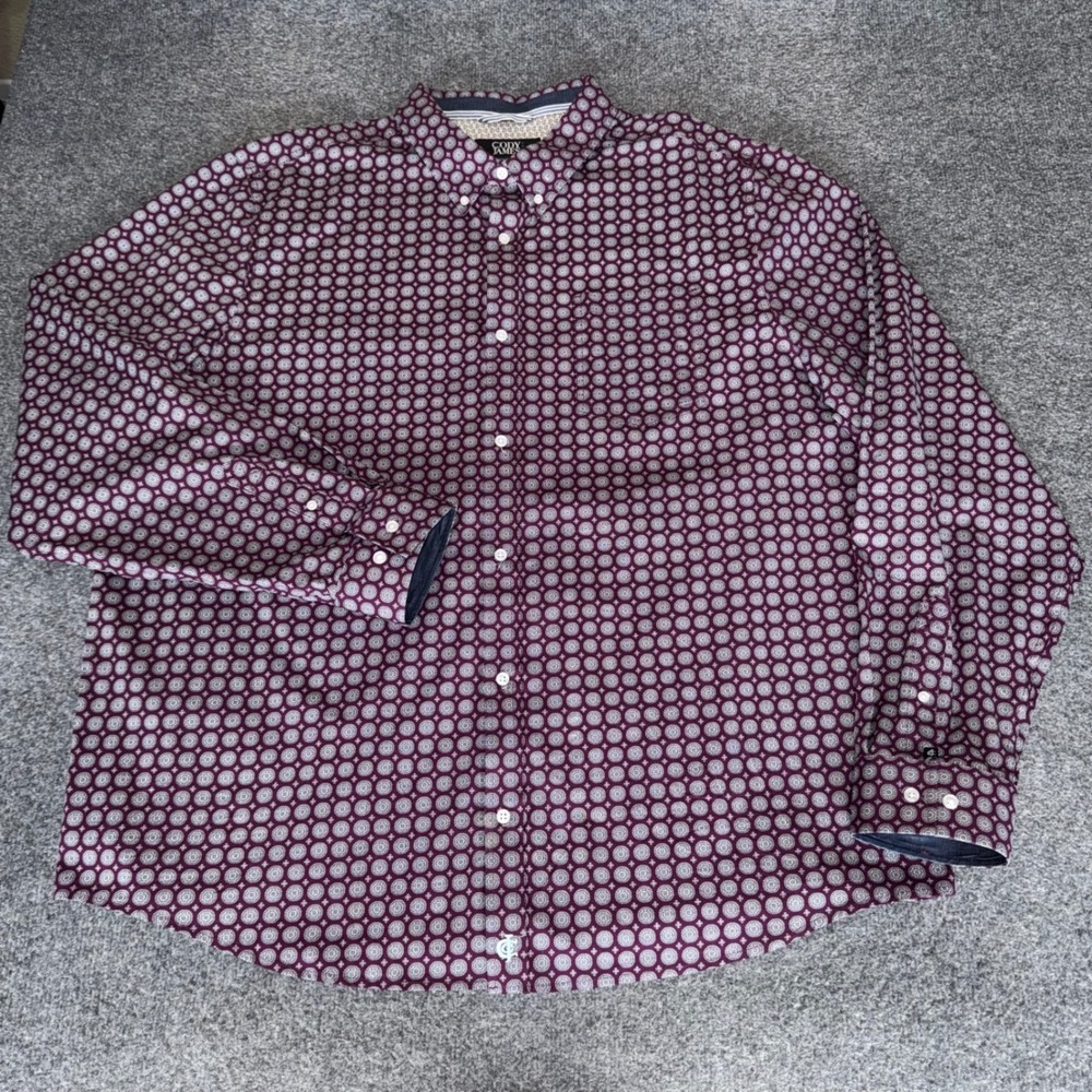Cody James Mens XXL Geometric Button Up Shirt Long Sleeve Western Cowboy‎ Casual